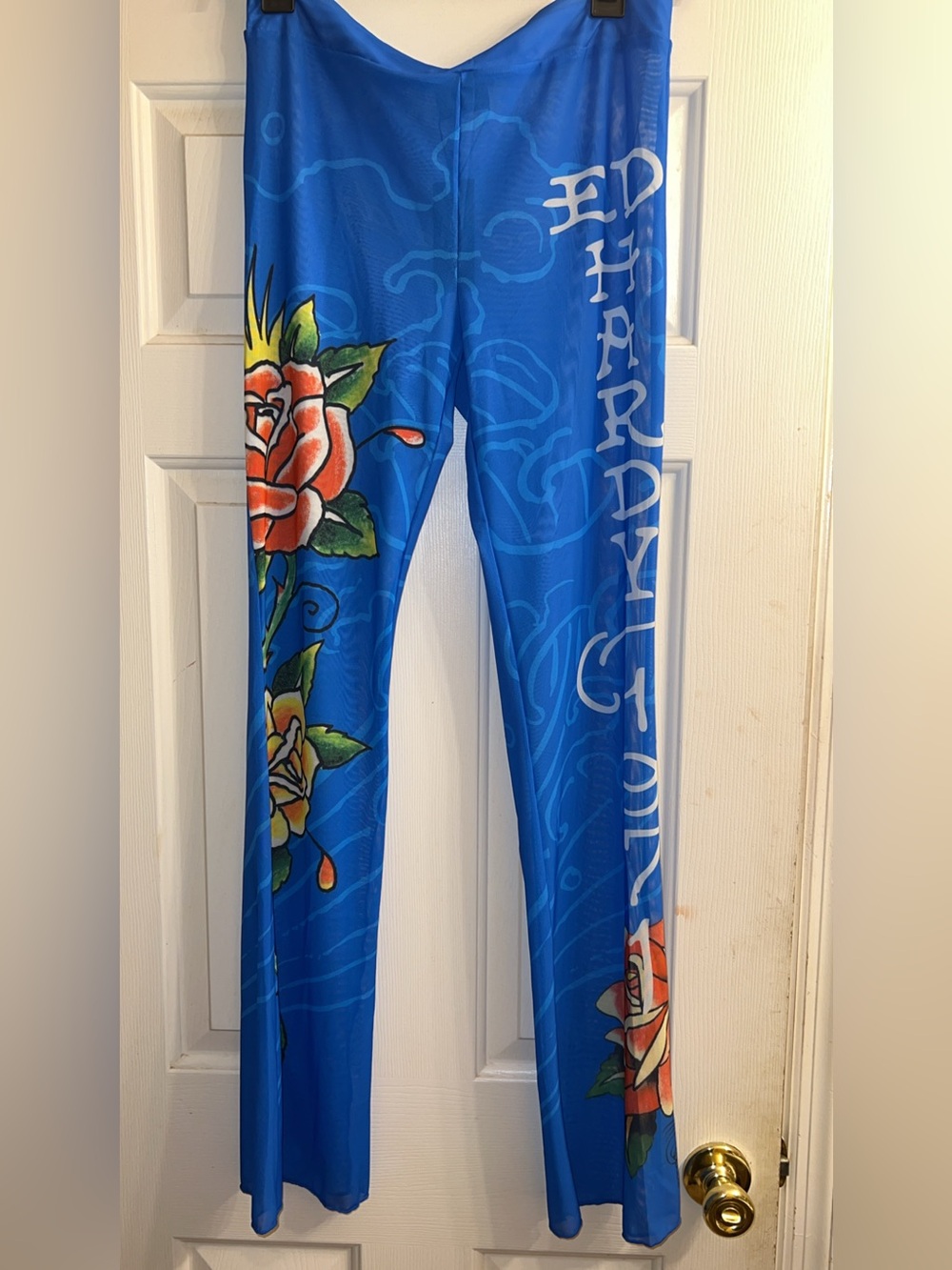 Ed Hardy Sapphire Siren Swim Flare blue pants